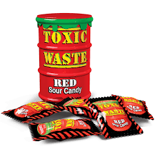 Toxic Waste Red Sour Candy 42g