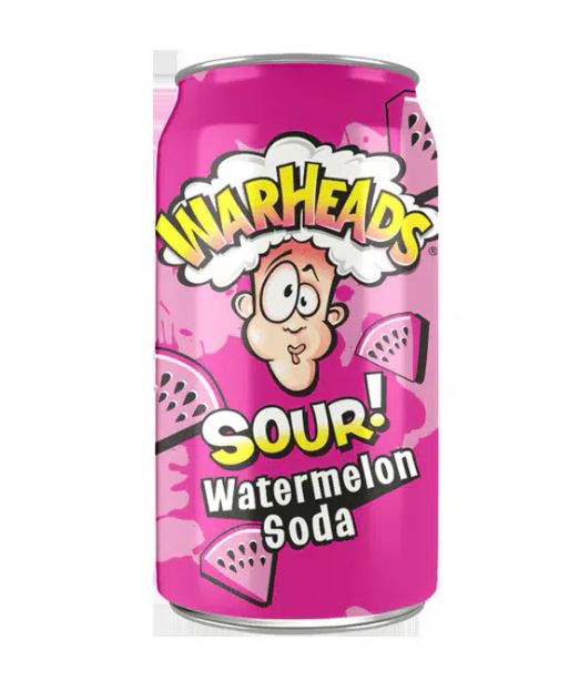 Warheads Sour Watermelon Soda 355ml